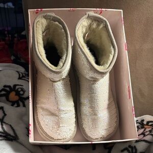 PINK Victoria's Secret Cream Boots